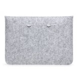 Geeek 15 inch MacBook Laptop Soft Sleeve Case Grey