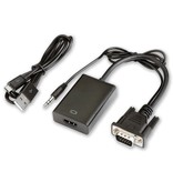 Geeek VGA (+audio) naar HDMI Adapter Kabel