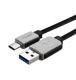 Geeek USB-C Kabel 3 meter datakabel USB / USB-C Heavy Duty Nylon