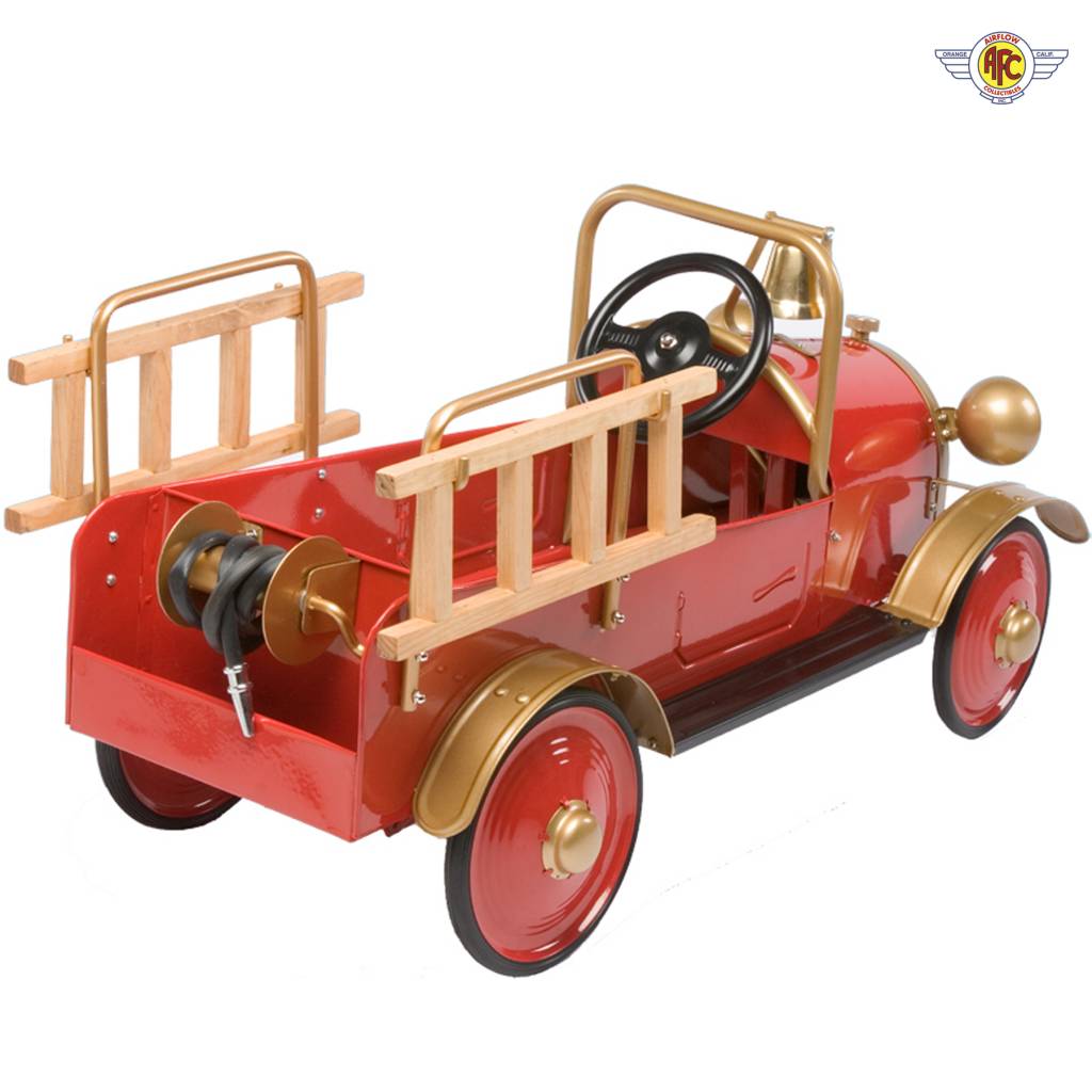 Airflow Collectables Fire Engine Pedal Car - loopfietskar.nl