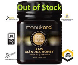 MANUKAHONING UMF® 20+ MANUKORA / 250g MANUKA-HONING -