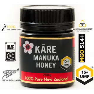 Manuka Honing / Honig - KĀRE MANUKA HONIG UMF® 15+ KĀRE / 250g MANUKA-HONIG / MGO ≥ 514