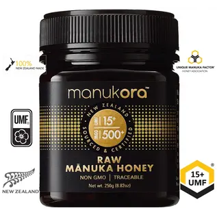 Manuka Honing / Honig - MANUKORA MANUKA HONEY UMF® 15+ MANUKORA / 250g MANUKA-HONEY / MGO ≥ 514