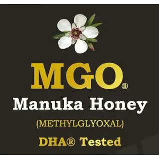 Manuka Honing / Honig - BEE NATURAL MANUKA-HONIG MGO® 450+ / IN EINEM ECHTGLAS GLAS / 250g MANUKA-HONIG