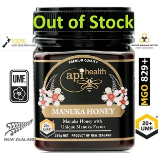 Manuka Honing / Honig - API HEALTH MĀNUKA-HONEY UMF® 20+ API HEALTH / 250g MĀNUKA HONEY / MGO ≥ 829