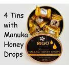 Manuka Honing / Honig - BEE NATURAL MANUKA-HONING PASTILLES met MGO® 300+ ManukaHoning / 4x 100g