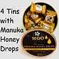 Manuka Honing / Honig - BEE NATURAL MANUKA-HONEY LOZENGES / 4x 100g MGO® 300+ MANUKA HONEY LOZENGES