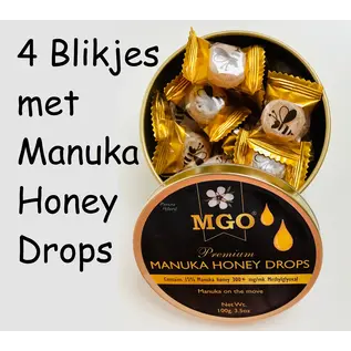 Manuka Honing / Honig - BEE NATURAL MĀNUKA-HONEY LOZENGES / 4x 100g MGO® 300+ MĀNUKA HONEY LOZENGES