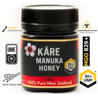 Manuka Honing / Honig - KĀRE MĀNUKA-HONEY UMF® 20+ KĀRE / 250g MĀNUKA HONEY / MGO ≥ 829