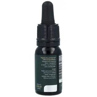 CBD-OLIE 25% - 10ml/2500mg CBD (± 200 druppels CBDolie met 12mg CBD)