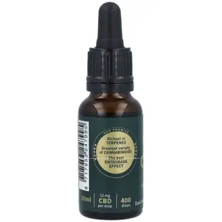 CBD-OLIE 25% - 20ml/5000mg CBD (± 400 druppels CBDolie met 12mg CBD)