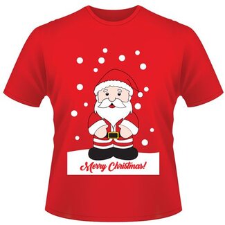 .Decoware® Kerst T-shirt Kerstman - Medium
