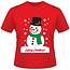 .Decoware® Kerst T-shirt - Sneeuwpop - Medium