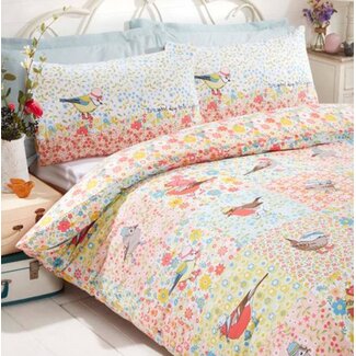 Studio Art Polykatoen dekbedovertrek Hey Birdie - Lits-jumeaux (230x220 + 2st 50x75cm) - 26,95