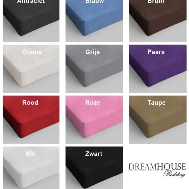 Hoeslaken enkel jersey 190-200x200 cm