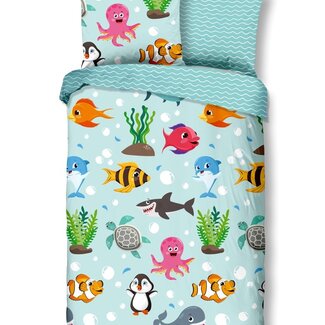 Good Morning Dekbedovertrek Seaworld - Katoen - eenpersoons