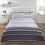 Polykatoen dekbedovertrek Staford stripe grijs - 1-persoons (135x200 + 50x75cm)