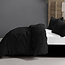 Microvezel dekbedovertrek Fashion Lace zwart - 140x220 + 60x70 cm