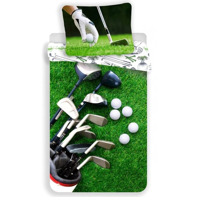 Katoen kinderdekbedovertrek golf - 140x200 cm