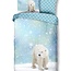 Flanel kinderdekbedovertrek IJsbeer - 140x220 + 60x70 cm