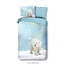Flanel kinderdekbedovertrek IJsbeer - 140x220 + 60x70 cm