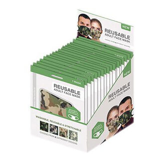 .Decoware® Mondkapje met camouflage print (Per stuk)