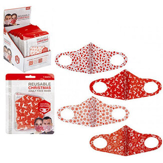 .Decoware® Kerst mondkapje met print (Per stuk)