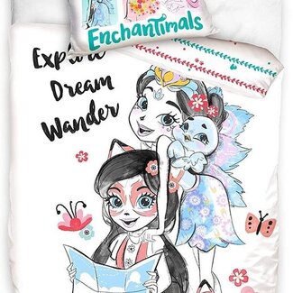 Disney & Licentie Enchantimals dekbedovertrek dream - katoen - 140x200 cm