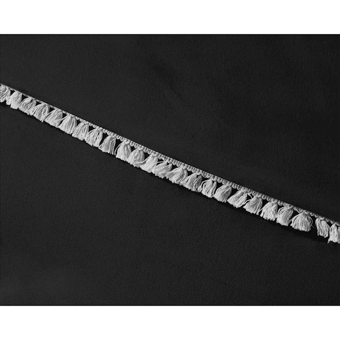 ZENsation dekbedovertrek Ball Fringe - zwart - 140x220 cm