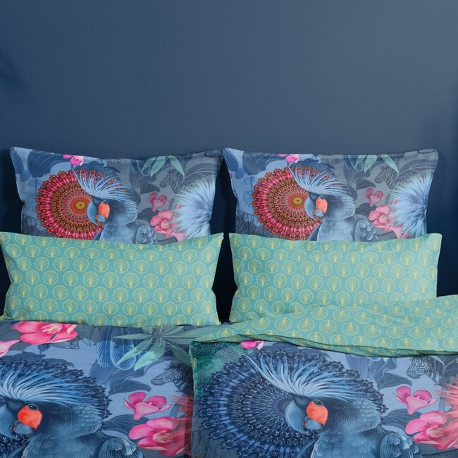 Katoen satijn dekbedovertrek Papegaai Ofelia