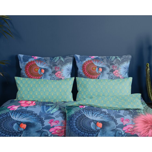 Katoen satijn dekbedovertrek Papegaai Ofelia