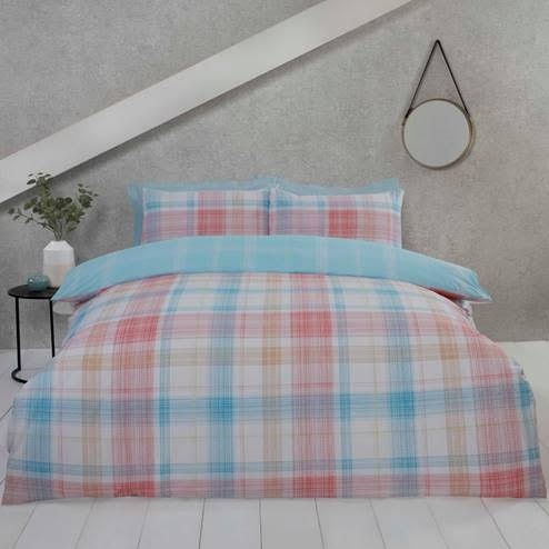 Finest Homeware dekbedovertrek Jasper Check multi - blended katoen