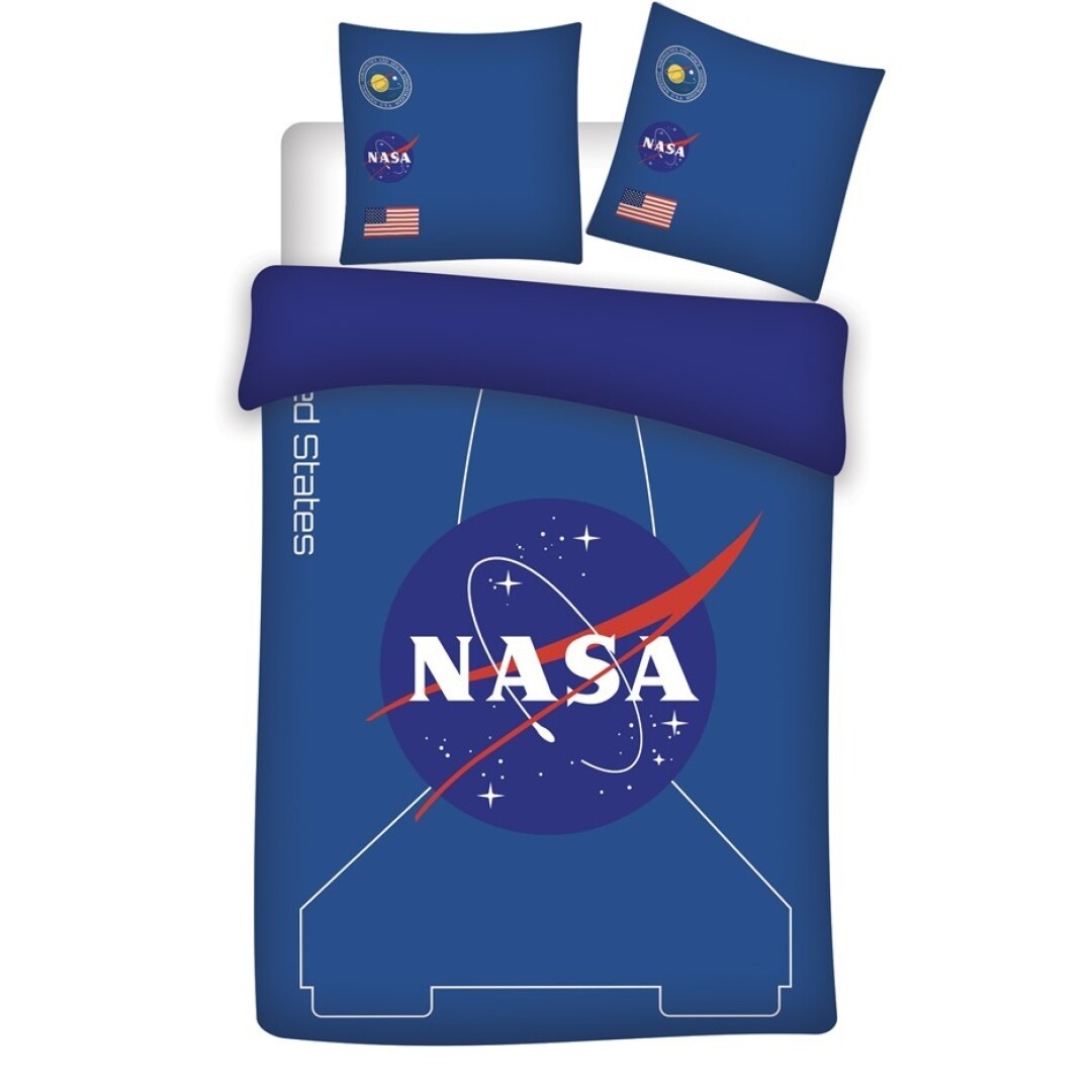 Nasa dekbedovertrek Raket - microvezel - 140x200 + 63x63 cm