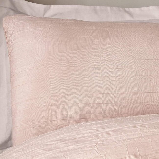 Microvezel dekbedovertrek crinkle blush