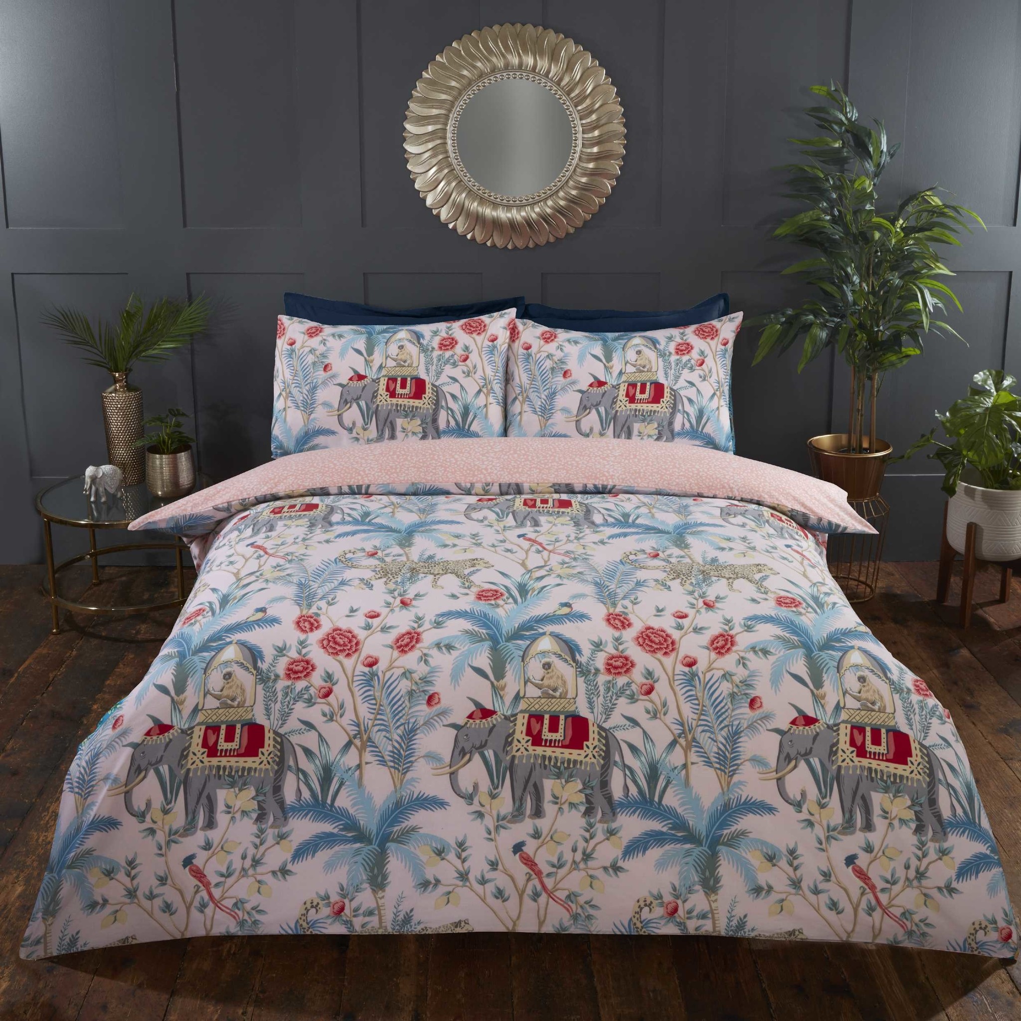 Dekbedovertrek Jungle expedition blush