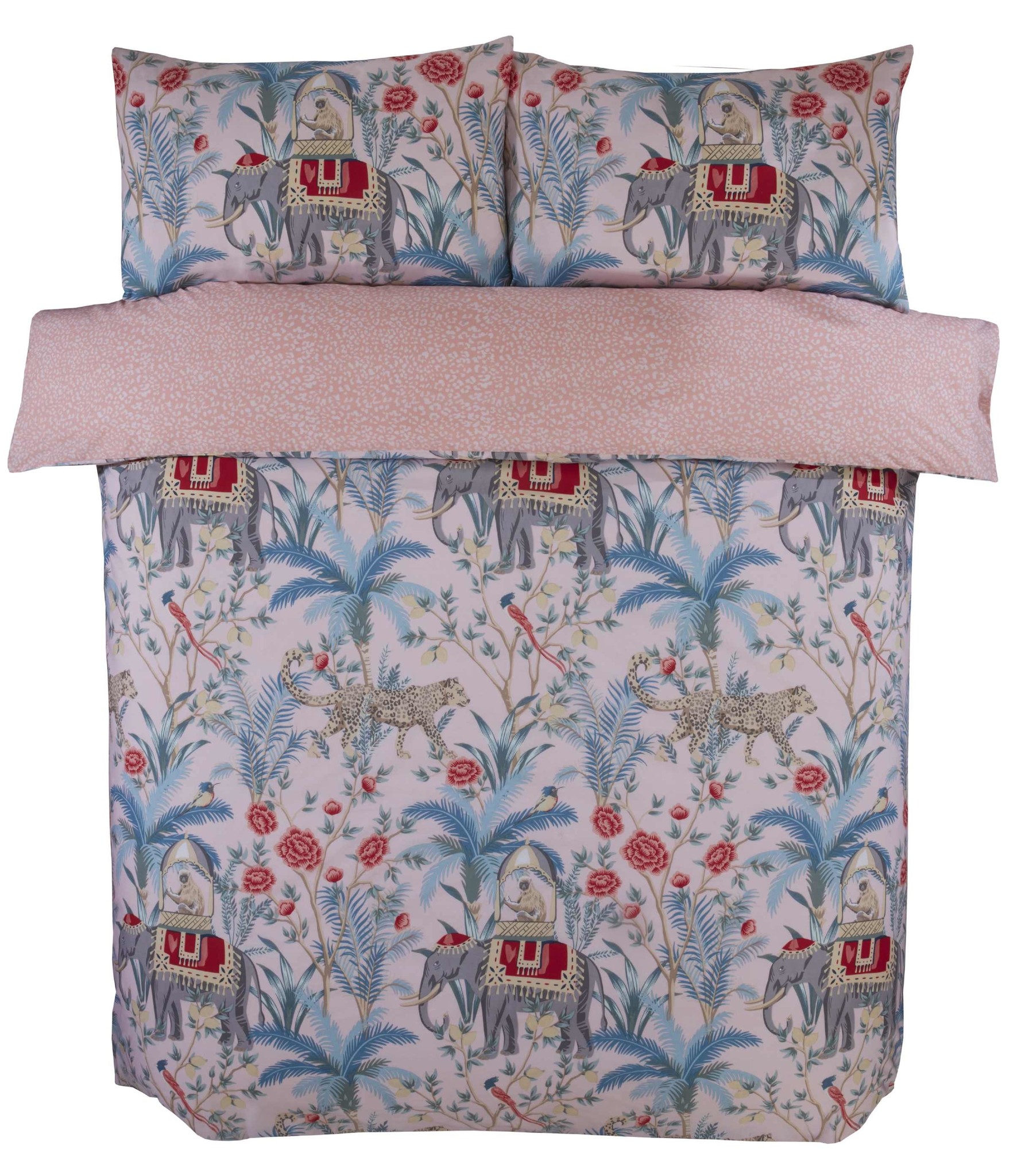 Studio Art dekbedovertrek Jungle expedition blush - blended katoen