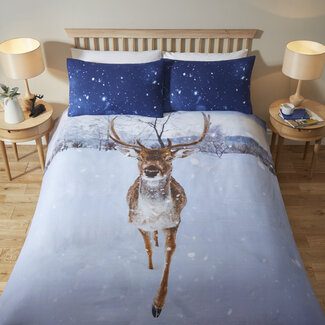 Urban Unique Polykatoen dekbedovertrek Montrose Stag
