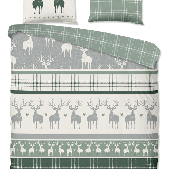 Flanel dekbedovertrek Bjirk