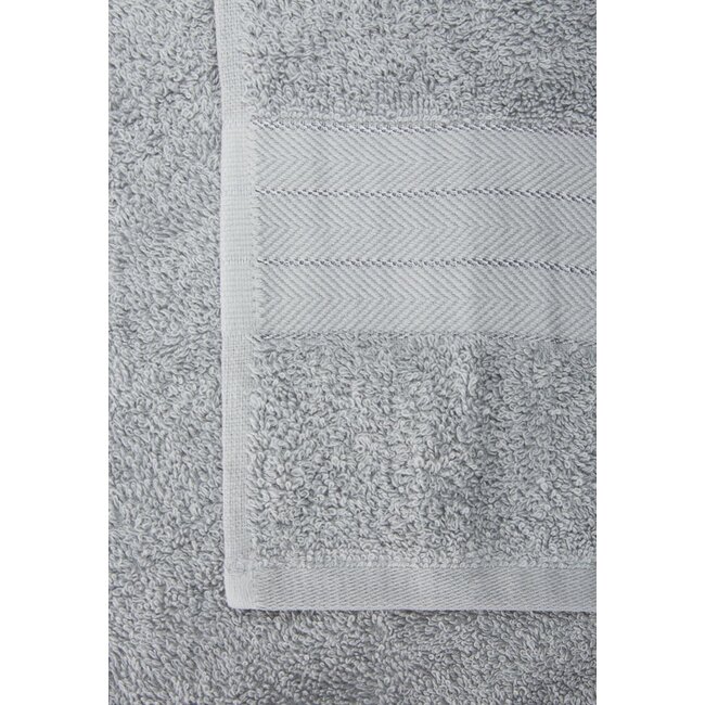 Handdoekken - katoen 500 gr/m² - zilver