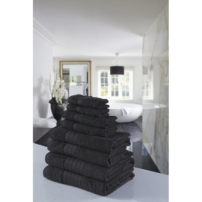 Handdoekken - katoen 500 gr/m² - antraciet
