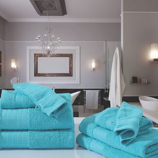 Good Morning Handdoekken - katoen 500 gr/m² - aqua