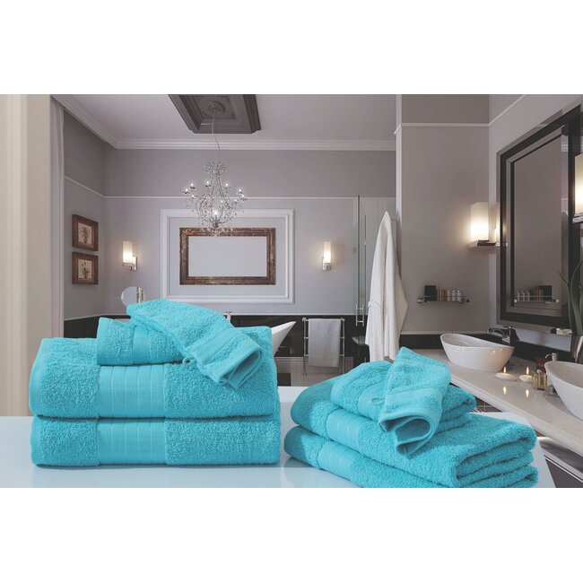 Handdoekken - katoen 500 gr/m² - aqua