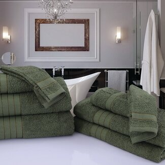 Good Morning Handdoekken - katoen 500 gr/m² - groen