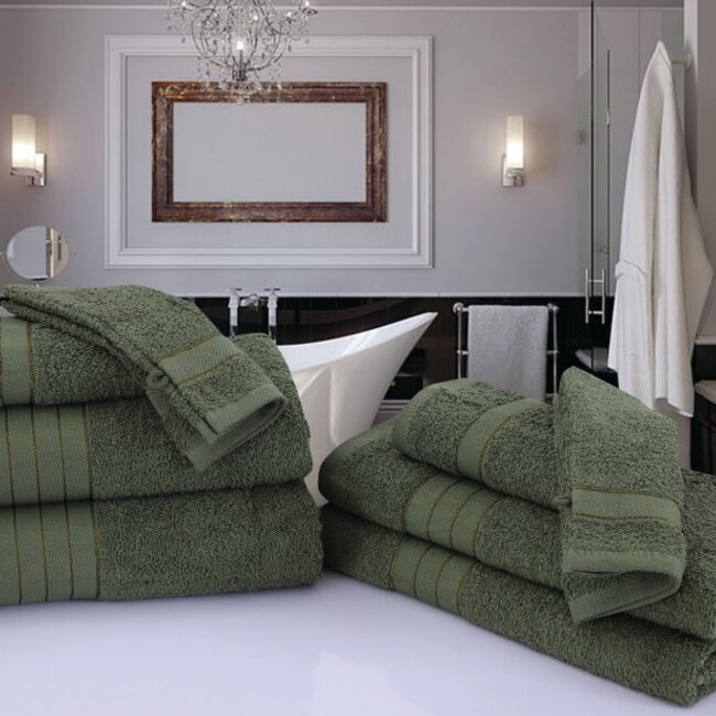 Handdoekken - katoen 500 gr/m² - groen