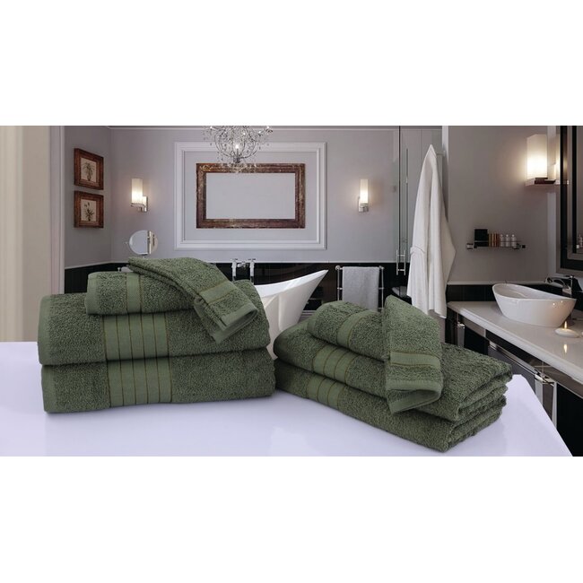 Handdoekken - katoen 500 gr/m² - groen