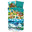 Katoen kinderdekbedovertrek  Prehistoric dino - 140x220 + 60x70 cm