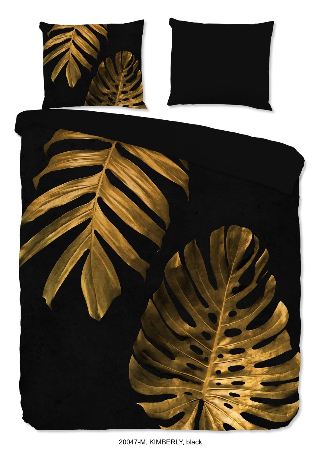 Dekbedovertrek Monstera gold - microvezel