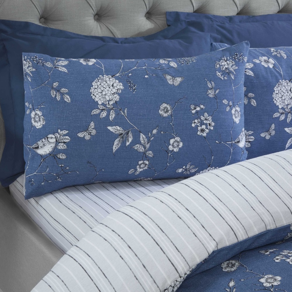 Finest Homeware dekbedovertrek Toile blauw - blended katoen