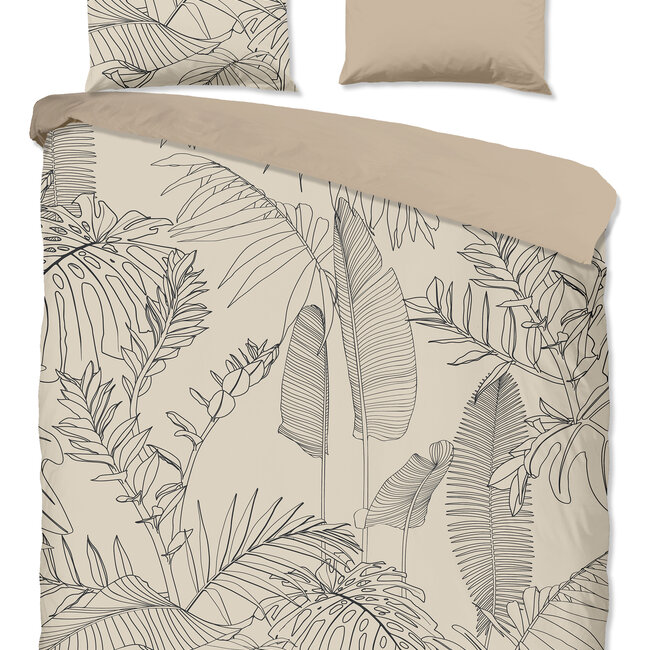 Katoen dekbedovertrek  jungle leaves
