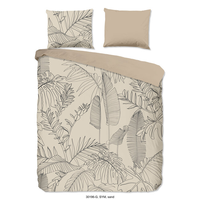 Katoen dekbedovertrek  jungle leaves
